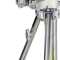 Avenger Wind Up Stand 39, 2 Risers, Braked Wheels, Silver - 3.9m