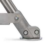 Avenger Super Wind Up Stainless Steel Stand without Wheels, Silver - 4m