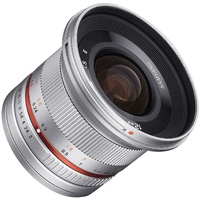 Samyang 12mm F2.0 NCS CS Fuji X Camera Lens - Silver