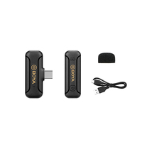 BOYA BY-WM3T2-U1 2.4G Mini Wireless Microphone for Android Devices 1+1