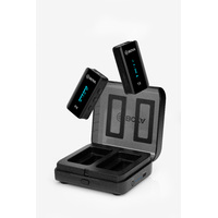 BOYA BY-XM6-K1 Ultra Compact 2.4GHz Wireless Microphone (1xRX & 1xTX) with Charging Case