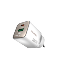 MICRODIA SMARTCube Nano 30W Dual Port GaN Wall Charger - White
