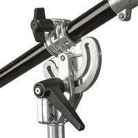 Phottix Saldo 160 Light Stand Boom Arm, Chrome & Black - 160cm
