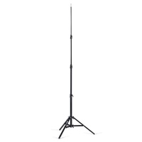 Avenger Baby Stand 25, Aluminium Double Riser, Black - 2.5m