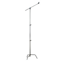 Avenger C-Stand Fixed Base & Column, Grip Head & Extension Arm, Black - 3.3m