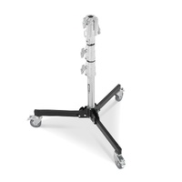 Avenger Junior Roller Low Boy Stand with Combo Head, Silver - 1.2m