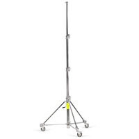 Avenger Strato Safe 47 Wind Up Stand, 3 Risers, Braked Wheels, Silver - 4.7m