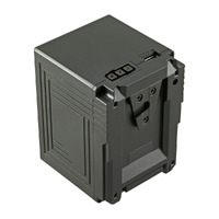 Jupio V-Mount Battery (Cine Cameras/RED Raven/Dragon/...) 14.8V/190Wh/12800mAh - LED Indicator, D-Tap & USB 5V DC Output