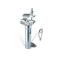 Avenger Eye Coupler Clamp LP with Junior Receiver, Silver - 48-52mm Ø
