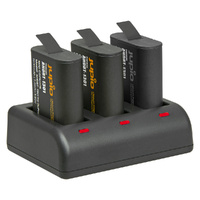 Jupio GoPro Hero 13 Value Pack: 2 x AHDBT-1301 Batteries & Triple Charger