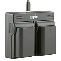 2 x Jupio Olympus BLX-1 Batteries & Dual Charger Kit