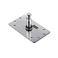 Avenger Baby Wall Plate with 16mm Fixed Spigot 8cm - Silver