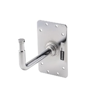 Avenger Baby Wall Plate with 90° 16mm Fixed Spigot - Silver