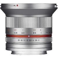 Samyang 12mm F2.0 NCS CS Canon M Camera Lens - Silver