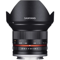 Samyang 12mm F2.0 NCS Sony FE Camera Lens - Black