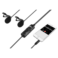 BOYA BY-M1DM Dual Lavalier Microphone for Smartphones & DSLR