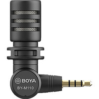 BOYA BY-M110 Plug & Play Microphone (3.5mm) for Smartphone, Laptop & Tablet