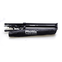 Phottix Double-Small Folding Reflective Umbrella, Silver & Black - 91cm