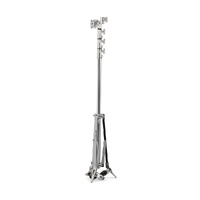 Avenger Overhead Stand 58, Braked Wheels, 3 Risers, Silver - 5.8m
