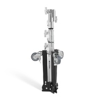 Avenger Junior Roller Low Boy Stand with Combo Head, Silver - 1.2m