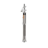 Avenger Super Wind Up Stainless Steel Stand without Wheels, Silver - 4m