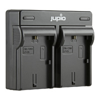 Jupio Canon Value Pack: 2 x LP-E6 Ultra Batteries & Dual Charger