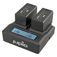 Jupio Dedicated Duo Charger with LCD for Canon BP-955/975 Batteries for Red Komodo