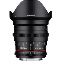 Samyang 20mm T1.9 UMC II Nikon Full Frame VDSLR/Cine Lens