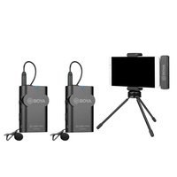 BOYA BY-WM4 Pro-K6, 2.4GHz Wireless Microphone Kit for Android 1+2