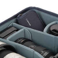 Shimoda Card Wallet, Zip - Blue