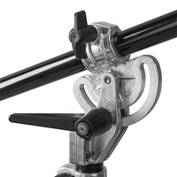 Phottix Saldo 395 Studio Boom, Light Stand & Sandbag, Chrome & Black - 395cm