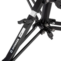 Avenger Baby Stand 25, Aluminium Double Riser, Black - 2.5m