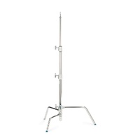 Avenger C-Stand Turtle Base & Column, Silver - 1.6m