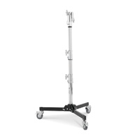 Avenger Junior Roller Low Boy Stand with Combo Head, Silver - 1.2m