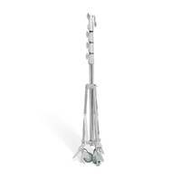 Avenger Junior Roller Stand Low Base, Braked Wheels, Silver - 4.2m