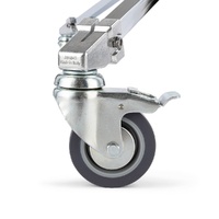 Avenger Baby Roller Stand 43 with Low Base, Silver - 4.3m