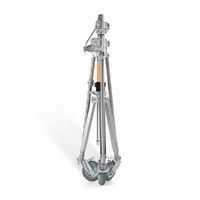 Avenger Super Wind Up Stainless Steel Stand 29, Low Base, Braked Wheels - 2.9m