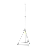 Avenger Wind Up Stand 39, 2 Risers, Braked Wheels, Silver - 3.9m