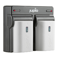 Jupio Canon Value Pack: 2 x LP-E6 Ultra Batteries & Dual Charger