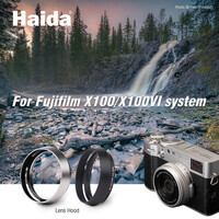 Haida X100 Lens Hood for FujiFilm X100 Series Digital Cameras - Silver