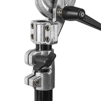 Phottix Saldo 395 Studio Boom, Light Stand & Sandbag, Chrome & Black - 395cm