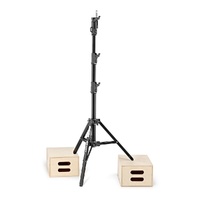 Avenger Combo Stand 20, Aluminium Double Riser, Black - 2m