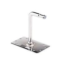 Avenger Baby Wall Plate with 90° 16mm Fixed Spigot - Silver