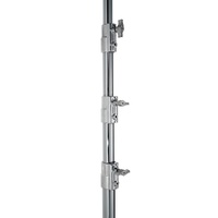 Avenger Overhead Stand 65, Levelling Legs, 4 Risers, Silver - 6.5m