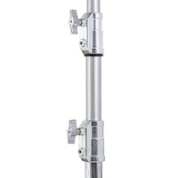Avenger Junior Roller Low Boy Stand with Combo Head, Silver - 1.2m