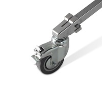 Avenger Baby Roller Stand 29 with Low Base, Silver - 2.9m