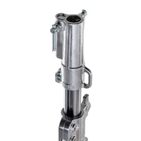 Avenger Wind Up Stand 39, 2 Risers, Braked Wheels, Silver - 3.9m