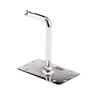 Avenger Baby Wall Plate with 90° 16mm Fixed Spigot - Silver