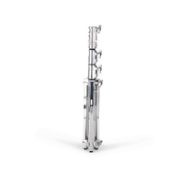 Avenger Combo Stand 20, Steel Double Riser, Silver - 2m