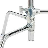 Avenger C-Stand Turtle Base & Column, Silver - 1.6m